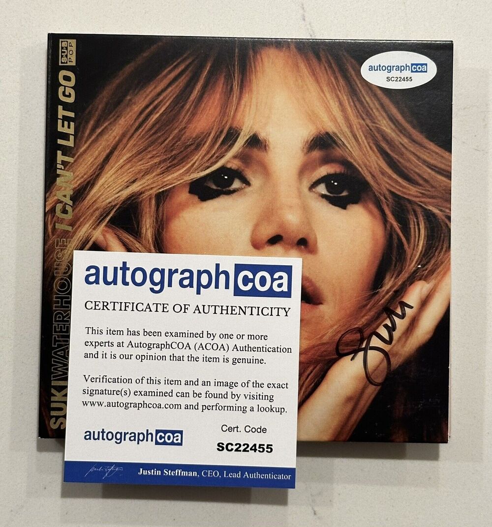 Suki Waterhouse SIGNED AUTOGRAPHED I Can't Let Go CD ACOA COA